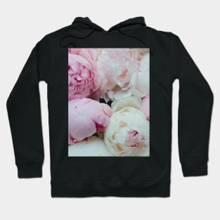 Pink and White Peonies Hoodie